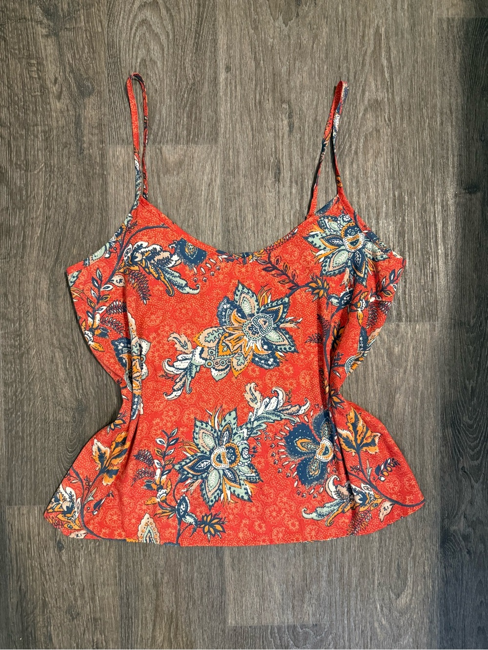 Hollister Paisley Print Spaghetti Strap Tank Top